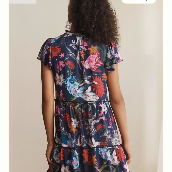 By Anthropologie Ruffle Sleeve Dress - Picture 3 of 6